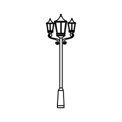 park lantern isolated icon