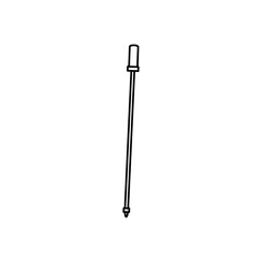 cane accessory isolated icon