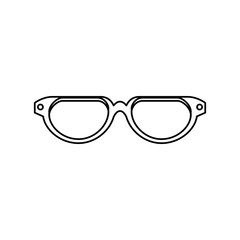 Fototapeta premium eye glasses isolated icon