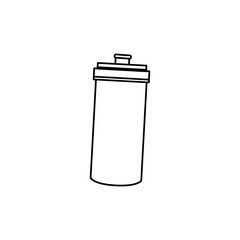 bottle gym isolated icon