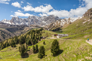 Wanderweg auf der Seiser Alm