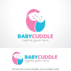Fototapeta premium Baby Cuddle Logo Template Design Vector, Emblem, Design Concept, Creative Symbol, Icon