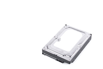 Fototapeta na wymiar harddisk drive is the data storage for the digital data computer on white background harddisk technology isolated 