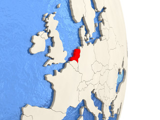 Netherlands on model of political globe