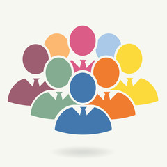 Illustration of crowd of people