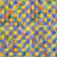 Geometric watercolor pattern