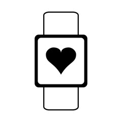 smartwatch icon ove rwhite background. vector illustration