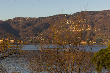 lago maggiore coast sunrise verbania