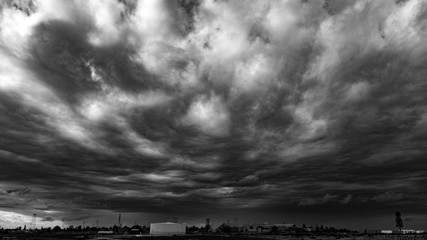 B&W storm clouds