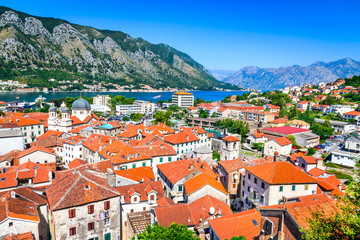 Naklejka na ściany i meble Kotor, Montenegro, Adriatic Sea