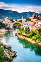 Mostar, Bosnia and Herzegovina - obrazy, fototapety, plakaty