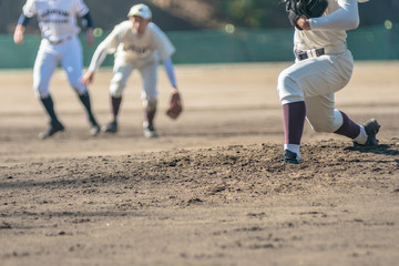 高校野球試合風景
