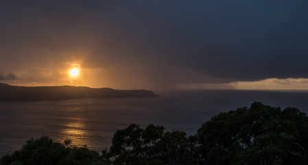 Fototapeta na wymiar Sunrise after a storm