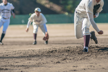 高校野球試合風景