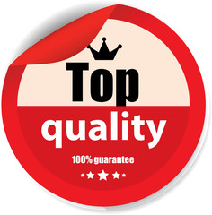 Top quality sticker, button, label and sign.