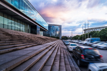 urban traffic view in modern city of China.