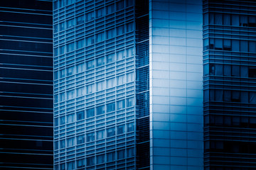 Fototapeta na wymiar detail shot of modern architecture facade,business concepts,in city of China.