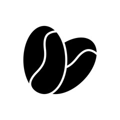 Coffee bean vector icon