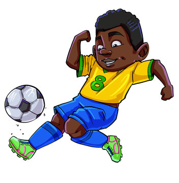 Cartoon footballer