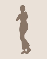 Sexy women silhouette. Fashion mannequin. Vector Illustration
