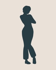 Sexy women silhouette. Fashion mannequin. Vector Illustration