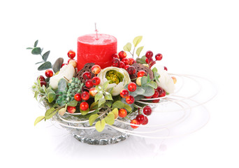 Festive flower arrangement to decorate