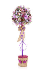 floral decoration to decorate the home and family holidays greetings