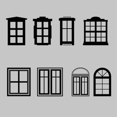 set of windows