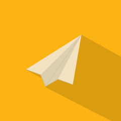 Paper airplane icon. Vector illustration