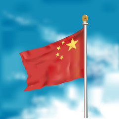 中国の国旗イラスト