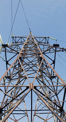     high voltage power transmission tower 