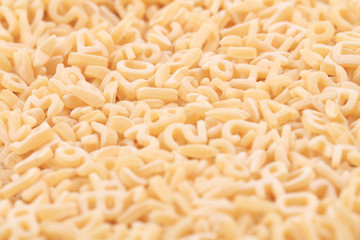 alphabet pasta as nice background