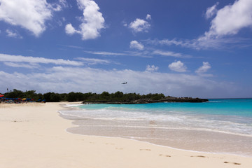 Fototapeta na wymiar Caribbean beach with turquoise water