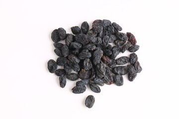 Raisins isolated on white background