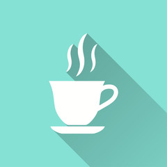 Coffee cup - vector icon.