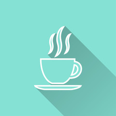 Coffee cup - vector icon.