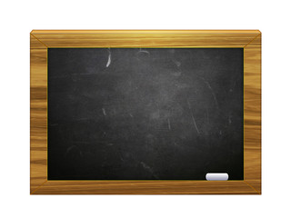 3d chalkboard with chalk