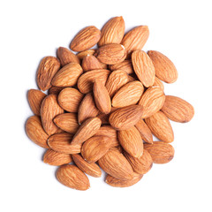 Heap of almonds
