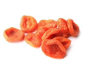 Dried apricot isolated on white background