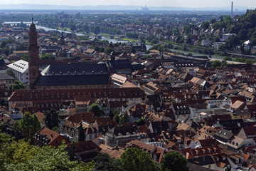 old town of Heidelberg in summer, Germany Europe