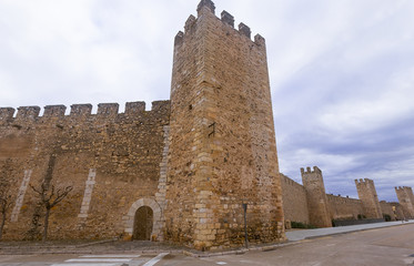 Naklejka premium Stone walls of Monblanc