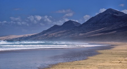 Fototapeta na wymiar Fuerteventura, Cofete beach