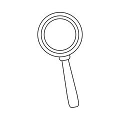 magnifying glass icon image vector illustration design 
