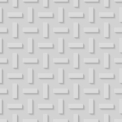 Seamless Patterns With Beveled Shapes. Abstract Grayscale Monochrome Pavetment Background