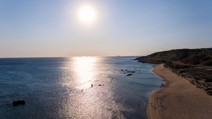 Sonnenuntergang am meer 