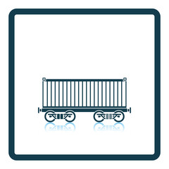 Railway cargo container icon
