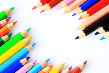 Color Pencils / A colored pencil or pencil crayon is an art medium constructed of a narrow pigmented core encased in a wooden