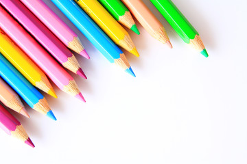 Color Pencils / A colored pencil or pencil crayon is an art medium constructed of a narrow pigmented core encased in a wooden