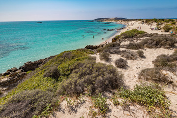 Paradise beach on Crete Island