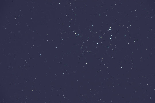 Milky way stars on a dark cosmos sky. © astrosystem